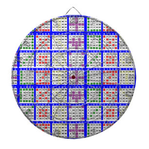 Bingo spel patronen groot raster dartbord