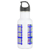 Bingo spel patronen groot raster waterfles  (Achterkant)