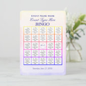 Bingo spel sjabloon kaart (Staand voorkant)