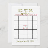 Bingo spel Sjabloon Kaart (Voorkant)