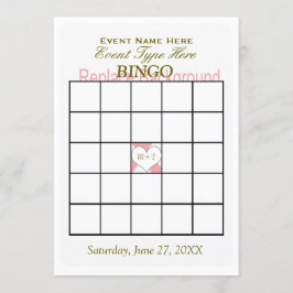 Bingo spel Sjabloon Kaart