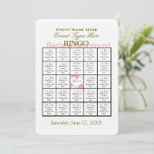 Bingo Spel Sjabloon Kaart (Staand voorkant)