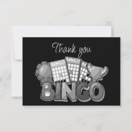 Bingo spel spel Dank je Bedankkaart