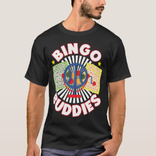 Bingo Speler Bingo Buddies Besties Vrienden T-shirt