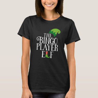 Bingo Speler Elf Bijpassende Familie Groep Kerst P T-shirt
