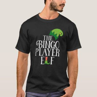 Bingo Speler Elf Bijpassende Familie Groep Kerst P T-shirt