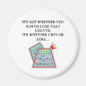 Bingo speler geschenken magneet (Voorkant)