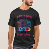 Bingo Speler Gokken Loterij Bingo Kaart Bingo Que T-shirt (Voorkant)