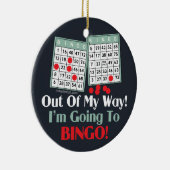 Bingo-spelers Keramisch Ornament (Rechts)
