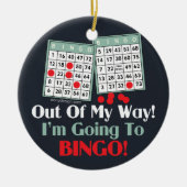 Bingo-spelers Keramisch Ornament (Voorkant)