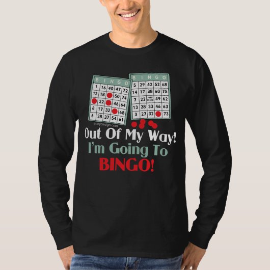Bingo-spelers T-shirt (Voorkant)