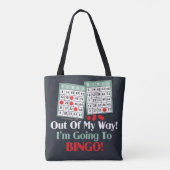 Bingo-spelers Tote Bag (Achterkant)