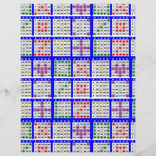 Bingo spelpatronen groot (Voorkant)