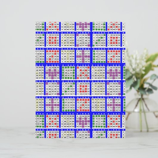 Bingo spelpatronen groot (Staand voorkant)