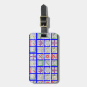 Bingo spelpatronen groot bagagelabel (Voorkant verticaal)