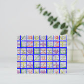 Bingo spelpatronen groot briefkaart (Staand voorkant)