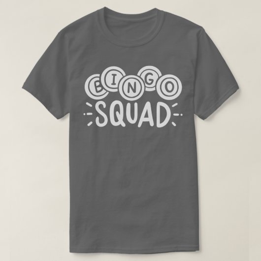 Bingo Sqad spel 1 T-shirt (Design voorkant)