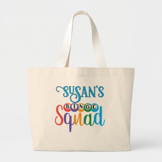 Bingo Squad Canvas tas, Aangepaste Bingo Tas (Voorkant)