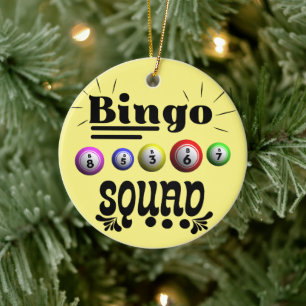 Bingo Squad Keramisch Ornament