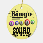 Bingo Squad Keramisch Ornament (Links)