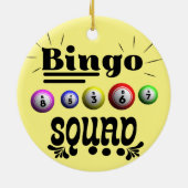 Bingo Squad Keramisch Ornament (Achterkant)