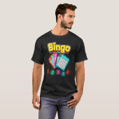 Bingo Squad Lottery Humor Lucky Winning Card Playe T-shirt (Voorkant volledig)