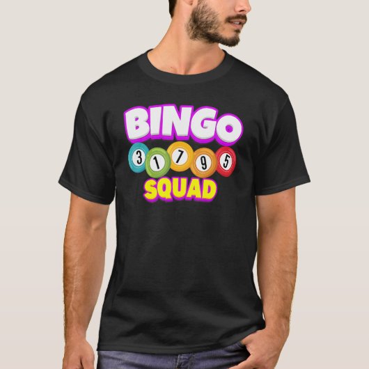 Bingo Squad Team Player Lucky Bingo Luck Women M T-shirt (Voorkant)