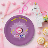 Bingo ThMED Birthday Party Personalized  Papieren Bordje (Feest)