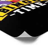 Bingo Time Funny Lucky Gambling Poster (Hoek)