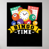 Bingo Time Funny Lucky Gambling Poster (Voorkant)