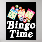 Bingo Time Funny Lucky Gambling Poster (Voorkant)