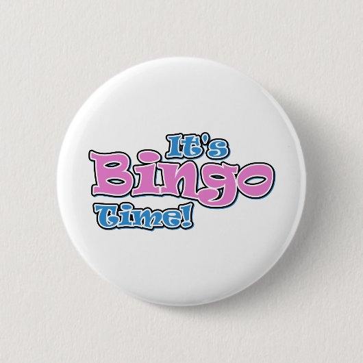 Bingo TIme Ronde Button 5,7 Cm (Voorkant)
