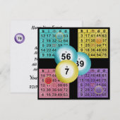 BINGO-uitnodiging Kaart (Voorkant / Achterkant)