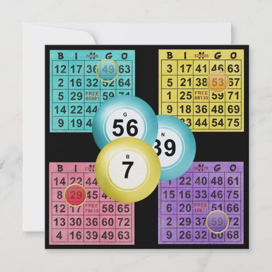 BINGO-uitnodiging Kaart (Voorkant)