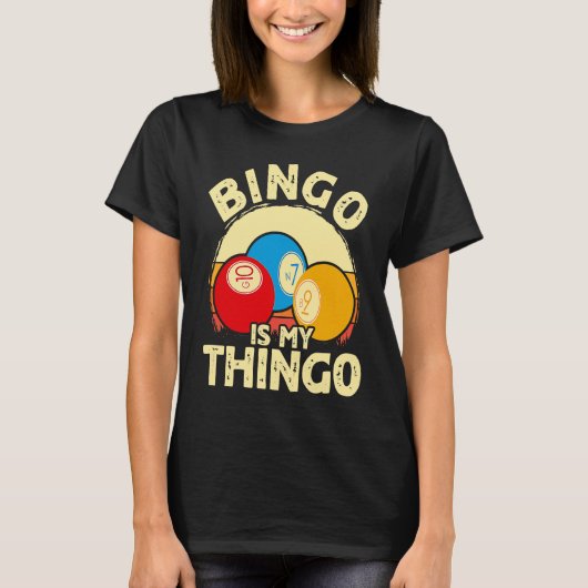 Bingo van de Speler van het bingo is Mijn Jargon T-shirt (Voorkant)