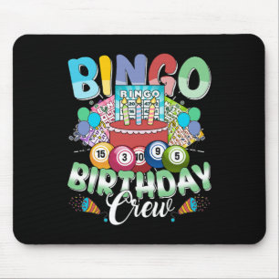 Bingo Verjaardag Crew Bingo Speler Vintage Kerstmi Muismat