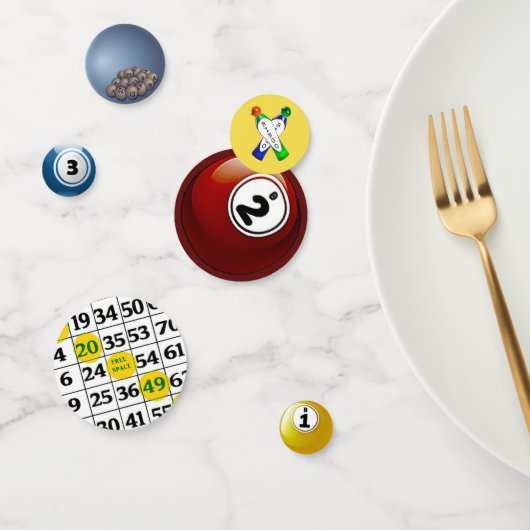 BINGO verjaardagsfeest Confetti (Groep)