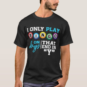 Bingo verslaafde grootma Grandpa Bingo Gambling T-shirt