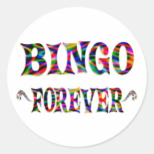 BINGO voor altijd Ronde Sticker