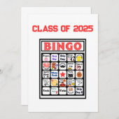 Bingo voor de hoogste klas kaart (Voorkant / Achterkant)