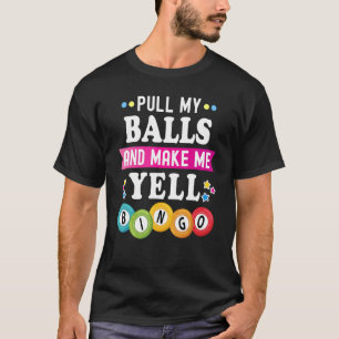 Bingo voor mannen Lucky Bingo Caller Gambling T-shirt