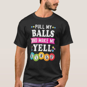 Bingo voor mannen Lucky Bingo Caller Gambling T-shirt