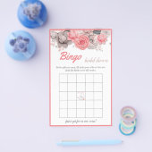 Bingo Vrijgezellenfeest Game Card Flyer (Enkel)