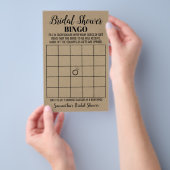 Bingo Vrijgezellenfeest Rustic Wedding Game Kaart (Hand)
