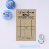Bingo Vrijgezellenfeest Rustic Wedding Game Kaart (Enkel)