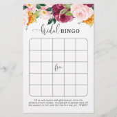 Bingo vrijgezellenfeest van Bourgogne herfst (Voorkant)