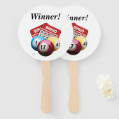 Bingo Winnaar Handventilatoren Handwaaier (Voorkant en achterkant)