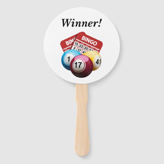 Bingo Winnaar Handventilatoren Handwaaier (Voorkant)