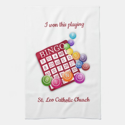 Bingo Winner Kitchen Towel Theedoek (Verticaal)