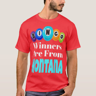 Bingo Winners zijn van Montana Funny Game Night Bi T-shirt